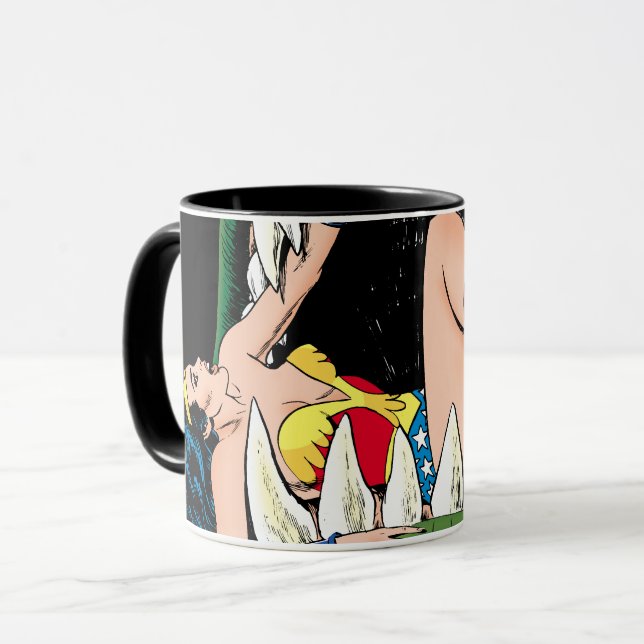 Caneca Mulher Maravilha Tubarão (Frente Esquerda)