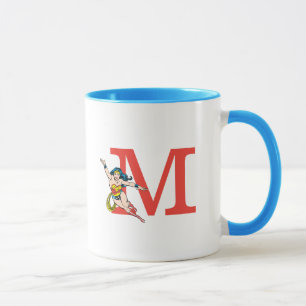 Caneca Mulher Maravilha Voando   Adicionar o seu Monogram