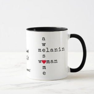 Caneca MULHER MELANINA INCRÍVEL   Cristã Personalizável