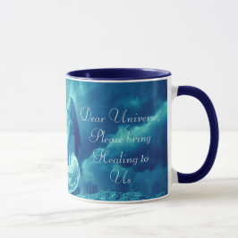 Caneca Mulher mítica enviando orações ao Universo
