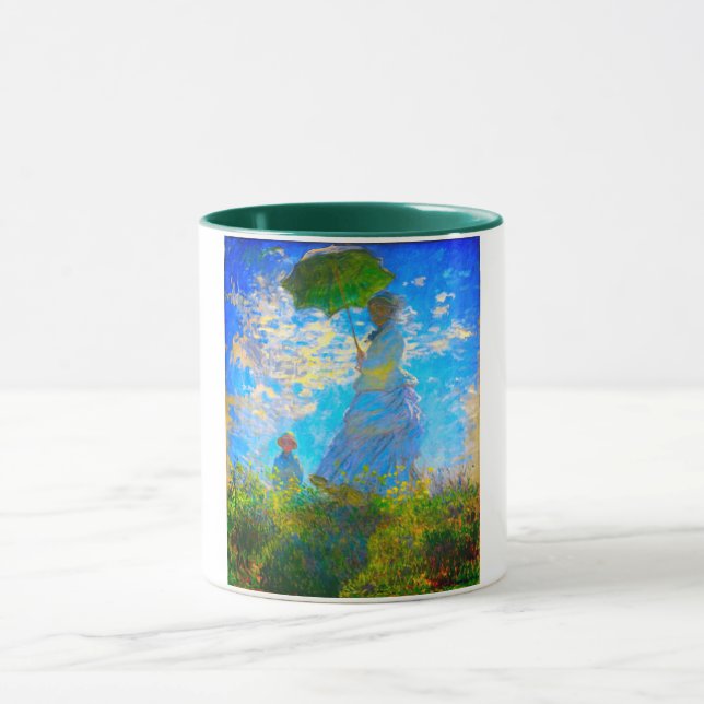 Caneca Mulher Monet com Parasol (Centro)