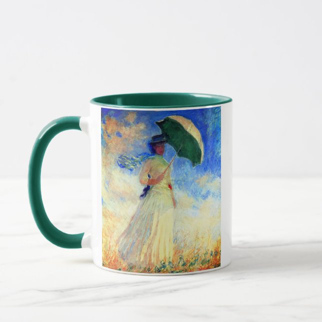 Caneca Mulher Monet com Parasol à Direita (Esquerda)