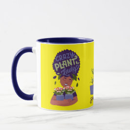 Caneca Mulher Negra Louca Dama de Planta, Casa Doce