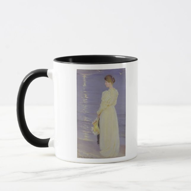 Caneca Mulher no branco em uma praia, 1893 (Esquerda)