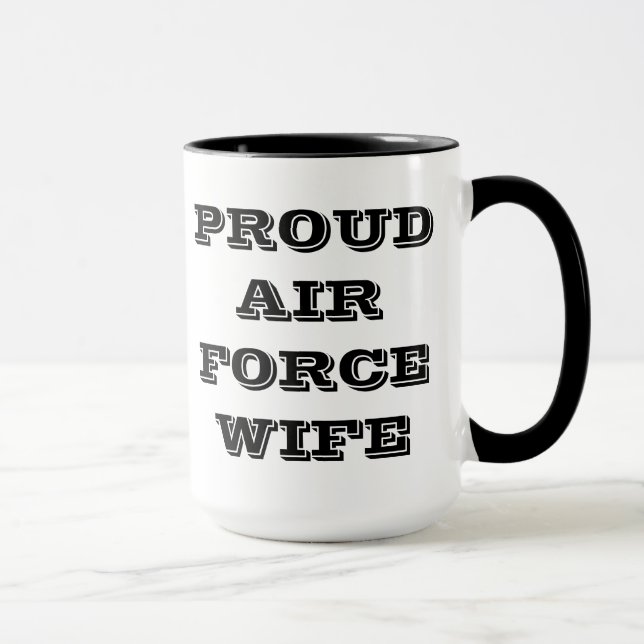 Caneca Mulher Orgulhosa da Força Aérea Mug (Direita)