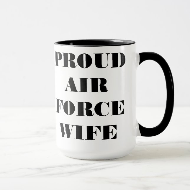 Caneca Mulher Orgulhosa da Força Aérea Mug (Direita)