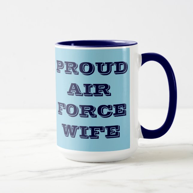 Caneca Mulher Orgulhosa da Força Aérea Mug (Direita)