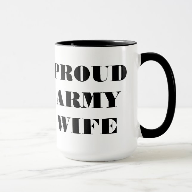 Caneca Mulher Orgulhosa do Exército Mug (Direita)