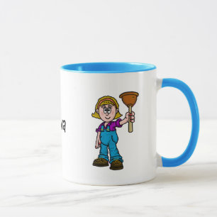 Caneca Mulher ou Lady Plumber Mug (Personalizar)