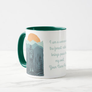 Caneca Mulher Personalizada de Trilha na Natureza