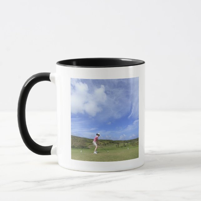 Caneca Mulher que joga o golfe (Esquerda)