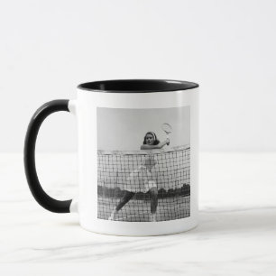 Caneca Mulher que joga o tênis