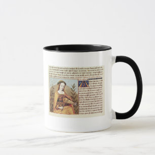 Caneca Mulher que joga um viol