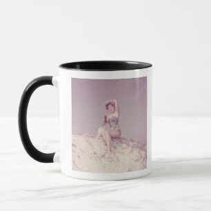 Caneca Mulher que relaxa na praia