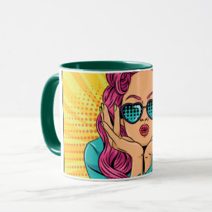 Caneca Mulher retrora