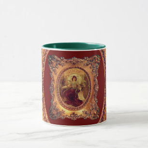 Caneca Mulher vitoriana em elegante quadro vitoriano