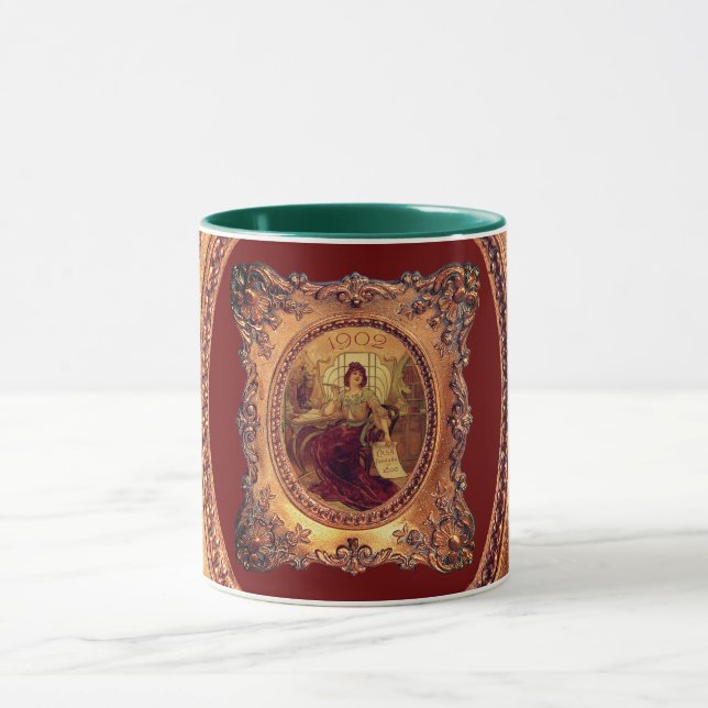 Caneca Mulher vitoriana no elegante quadro vitoriano (Centro)