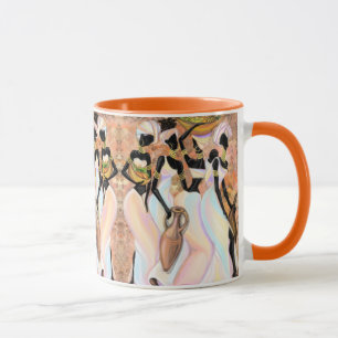 Caneca Mulheres Africanas Mug Estilo Moderno Oferta de Pi