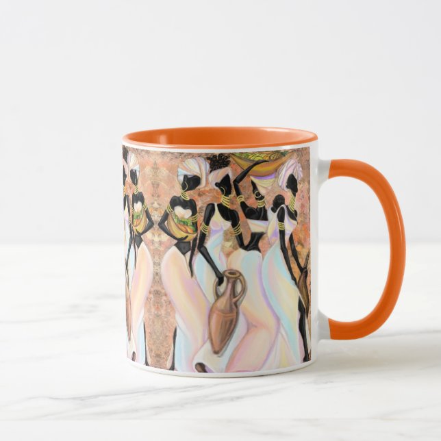 Caneca Mulheres Africanas Mug Estilo Moderno Oferta de Pi (Direita)