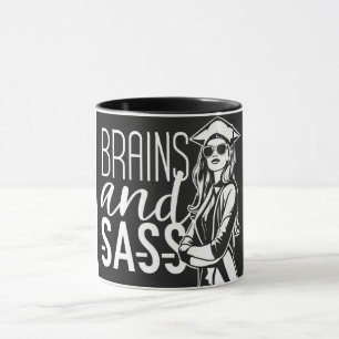 Caneca Mulheres com Graduação em Cérebro