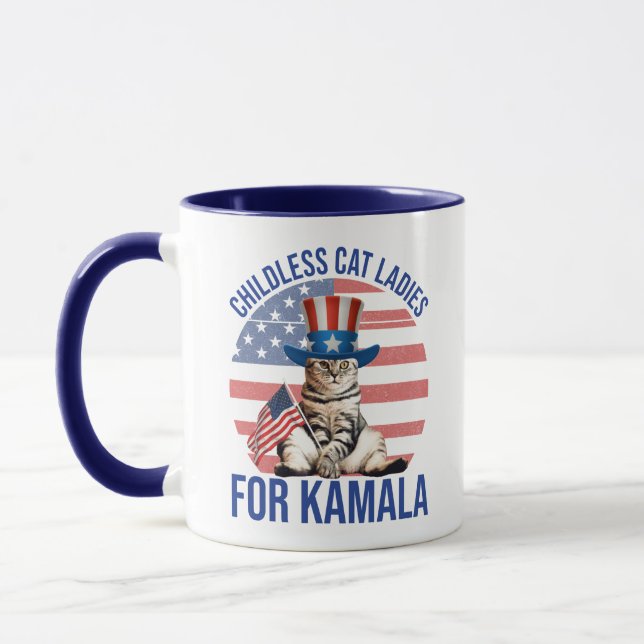 Caneca Mulheres De Gato Sem Fios Para Kamala (Esquerda)