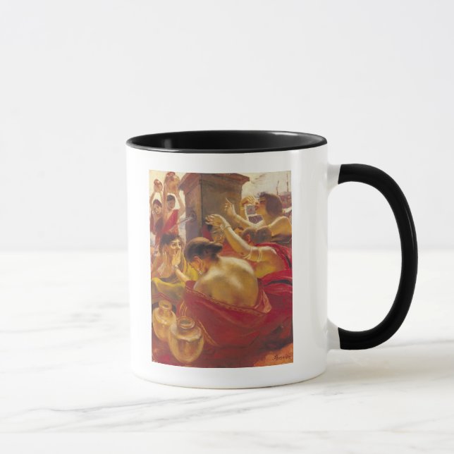 Caneca Mulheres de Madura em uma fonte (Direita)
