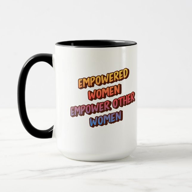 Caneca Mulheres empoderadas - Presente feminino inspirado (Esquerda)