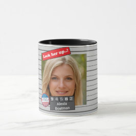 Caneca Mulheres Engraçadas Polícia Capturou Piada de Aniv