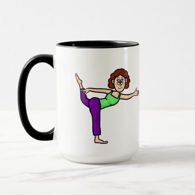 Caneca Mulheres Engraçadas Yoga Mug (Esquerda)