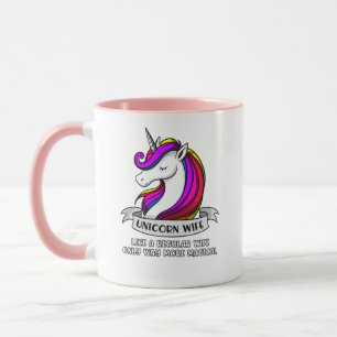Caneca Mulheres mágicas da esposa do unicórnio