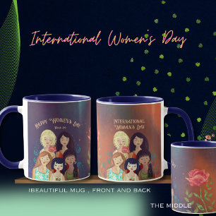 Caneca Mulheres multi-étnicas Mu, Dia Internacional da Mu
