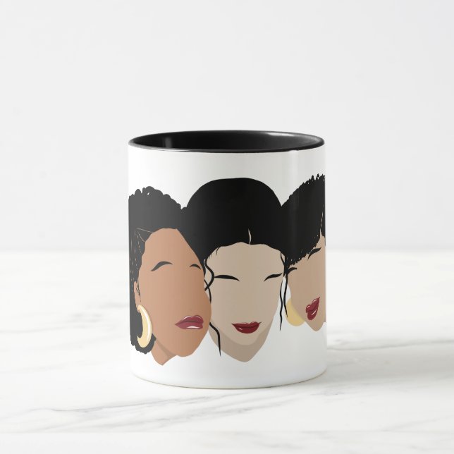 Caneca Mulheres Negras, Amigos Irmãs (Centro)