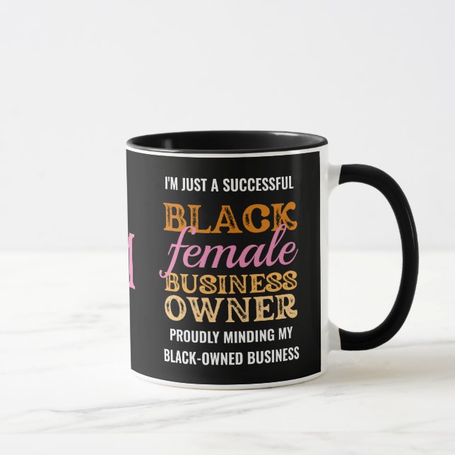 Caneca MULHERES NEGRAS, PROPRIETÁRIAS, Monograma (Direita)