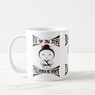 Caneca Mulheres no Tatame - Eu amo Jiu Jitsu