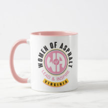 Mulheres Rosa de Asfalto Virginia Café Mug