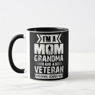 Caneca Mulheres sou vovó mãe e veterana.