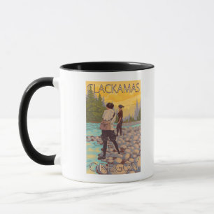 Caneca Mulheres voam pescando - Clackamas, Oregon