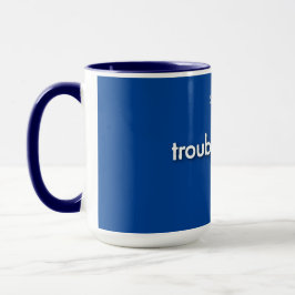 Caneca mulherproblema! - em azul