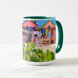 Caneca Multi praia longa de madeira colorida da baía das