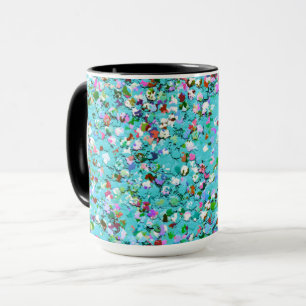 Caneca Multicolor Mosaic Modern Grit Glitter #7