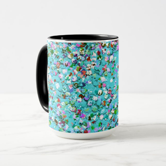 Caneca Multicolor Mosaic Modern Grit Glitter #7 (Frente Esquerda)