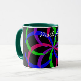 Caneca Multicolorido Figura 8: Mug geométrica de café