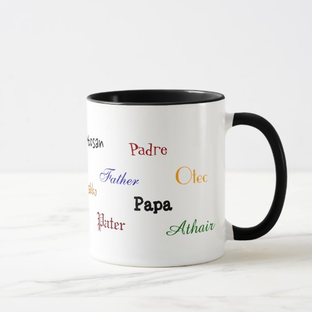 Caneca multilíngue do pai (Direita)