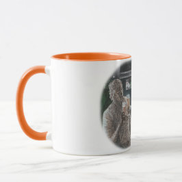 Caneca Múmia e Bebendo de Werewolf Fantasy Art Coffee Mug
