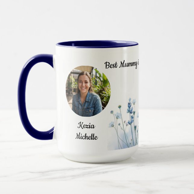 Caneca Mummy’s Little Wildflowers Personalized Name (Esquerda)