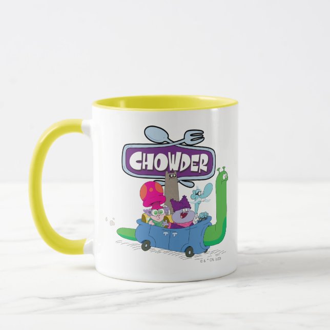 Caneca Mung, Chowder, Shnitzel, & Truffles no Carro-Carro (Esquerda)