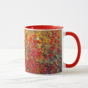Caneca Mural do Jardim Brilhante de Primavera Wildflower