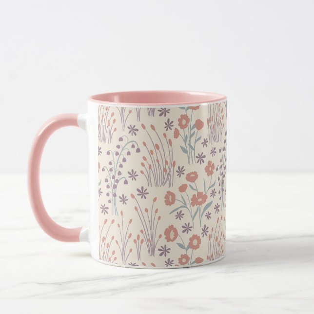 Caneca Murmurios de Flores Silvestres da Primavera (Esquerda)
