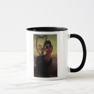 Caneca Musa que joga a harpa