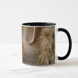 Caneca Museu dos Agricultores. Pumpkin em celeiro com far